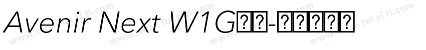 Avenir Next W1G字体字体转换